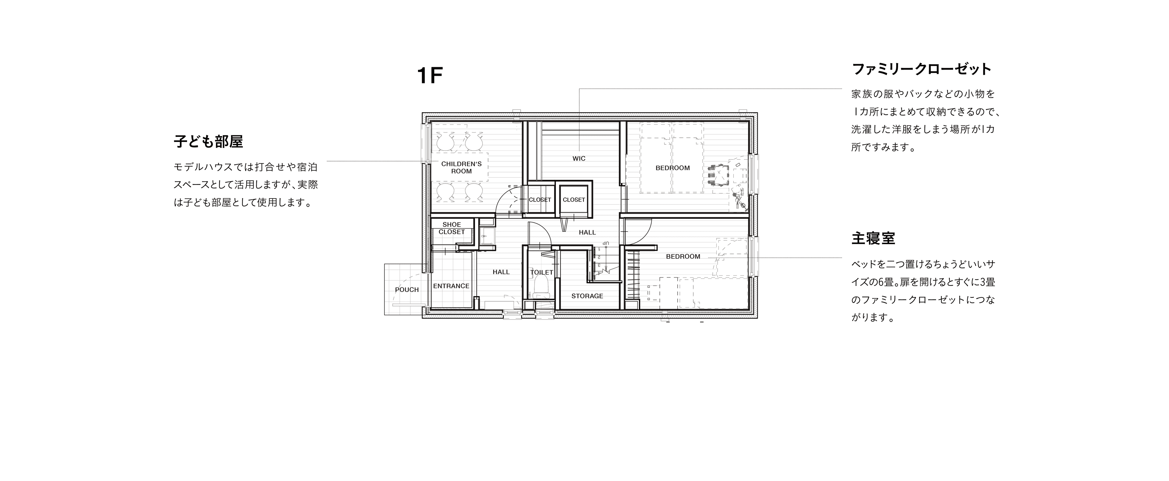 東京日野モデルハウス 1F 間取り