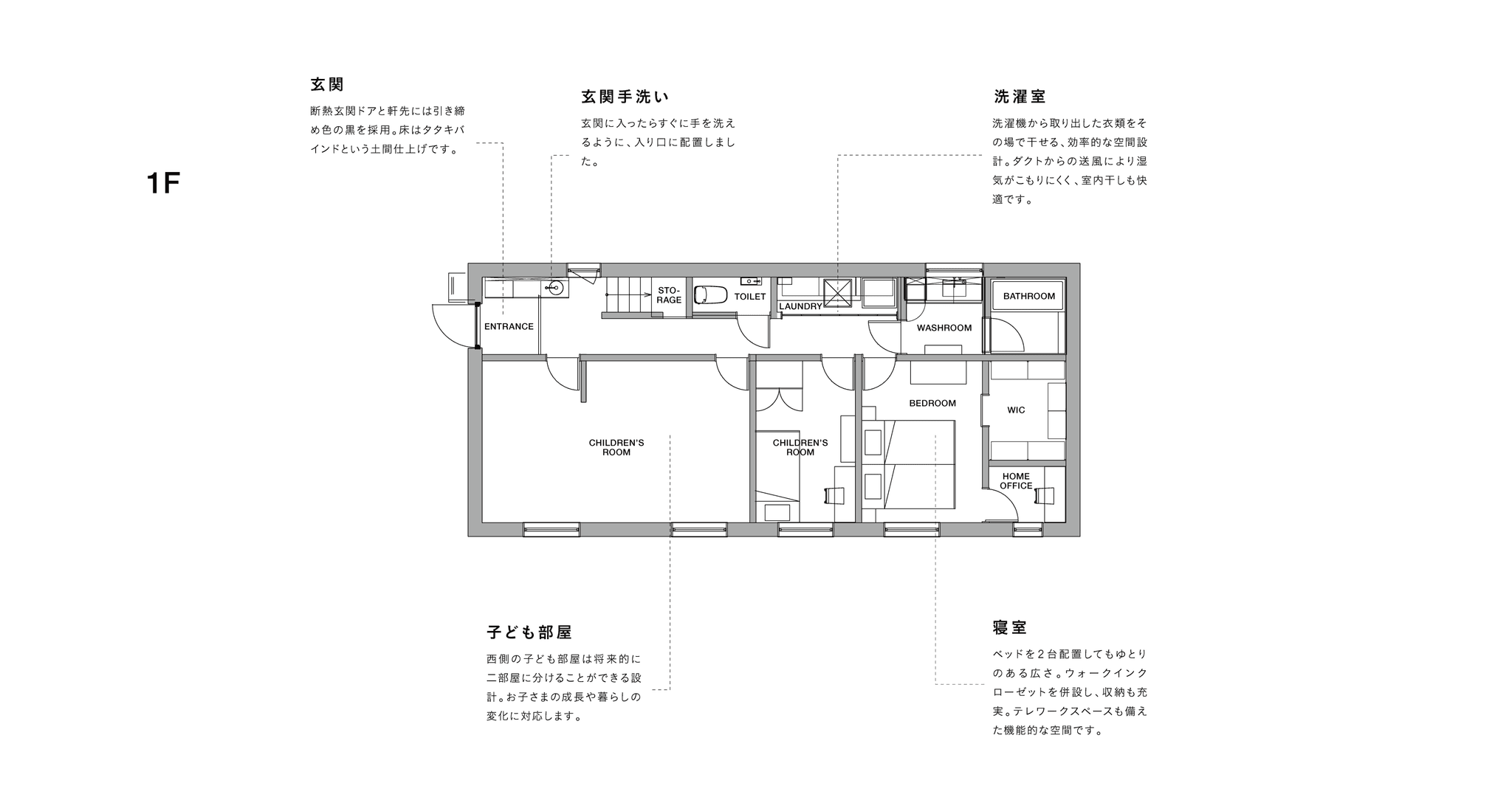 香川国分寺よはくの家 間取り例1