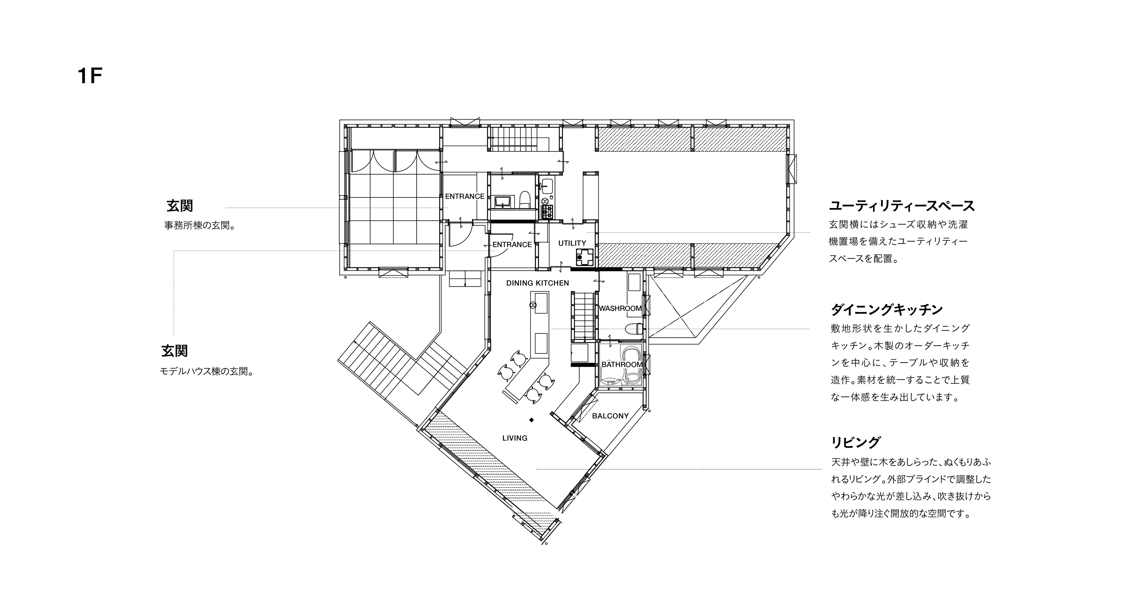 愛知長久手モデルハウス 1F 間取り